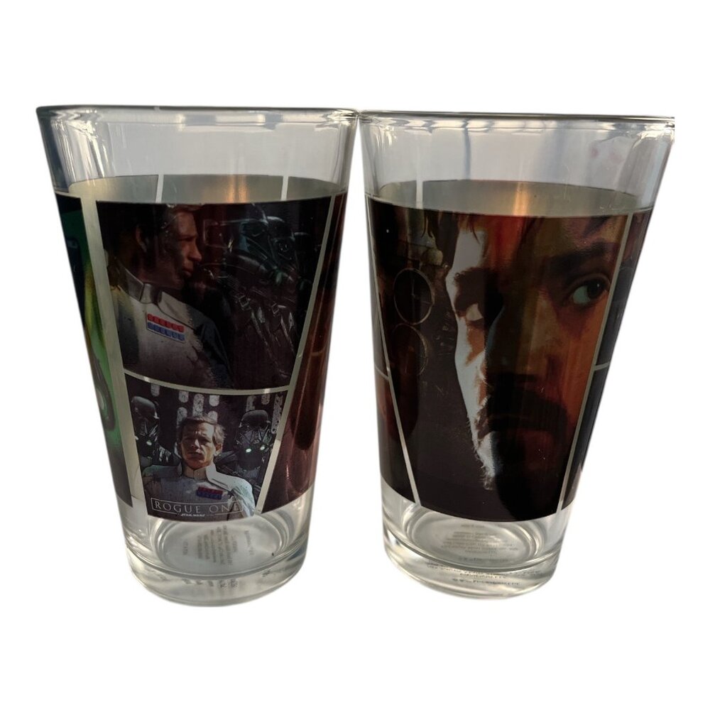 Star Wars Rogue One Pint Glasses Set of 2 – Vandor Lucasfilm Movie Art
